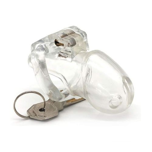 Transparent Chastity Cage Cock Lock For Men